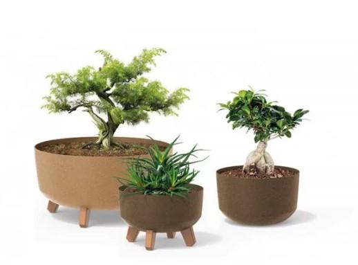 Кашпо на ножках GRACIA SQUARE ECO WOOD 29*29,h22см кофе (ECO coffee) в интернет гипермаркете «Планета Лета». Фото