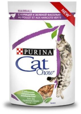 Корм CAT CHOW 85г д/кош. для проф.комоч.шер. с кур. и зелФ соус в интернет гипермаркете «Планета Лета». Фото