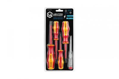 Отвертка ЦИТ изолир набор 5 шт 1834-set-2 в интернет гипермаркете «Планета Лета». Фото