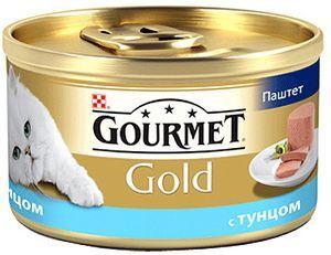 Корм GOURMET GOLD Паштет/Тунец 85г в интернет гипермаркете «Планета Лета». Фото