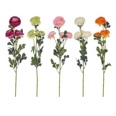 Цветок искусственный "Ранункулюс", L13 W13 H83 см, в интернет гипермаркете «Планета Лета». Фото