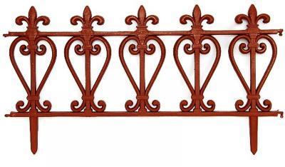 Заборчик "Классик" (60х33см), коричневый, 307 (4шт) в интернет гипермаркете «Планета Лета». Фото