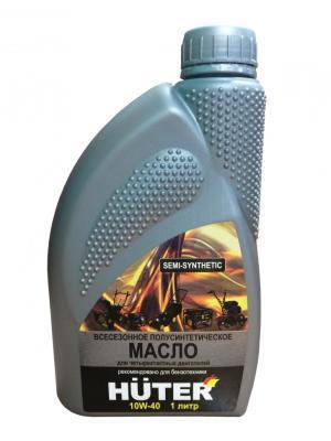 Масло Huter для 4-тактных двигателей 10W-40 полусинт, 1л. в интернет гипермаркете «Планета Лета». Фото