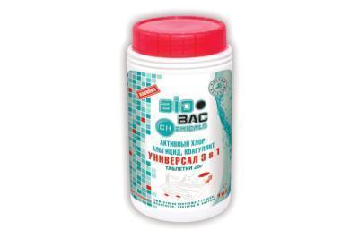 Таблетка 20 г универсал 3в1 (хлор, альгицид, коагулянт) 1шт BIOBAC в интернет гипермаркете «Планета Лета». Фото Таблетка 20 г универсал 3в1 (хлор, альгицид, коагулянт) 1шт в интернет гипермаркете «Планета Лета». Фото