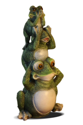 Фигура Лягушата друг на дружке сидят  Н-30см,L-15см,В-10см F1490 в интернет гипермаркете «Планета Лета». Фото