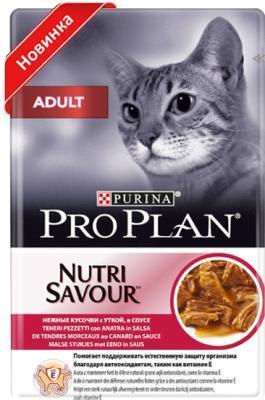 Корм PRO PLAN д/взр кош Утка/соус 85гRU в интернет гипермаркете «Планета Лета». Фото