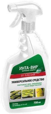 Средство Инта-Вир от мха, плесени и лишайников с распылителем 750мл Инта вир в интернет гипермаркете «Планета Лета». Фото Средство Инта-Вир от мха, плесени и лишайников с распылителем 750мл в интернет гипермаркете «Планета Лета». Фото