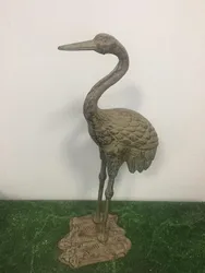 Цапля декоративная из чугуна (240*160*56,5мм) вес 4,7кг в интернет гипермаркете «Планета Лета». Фото
