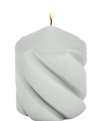 Свеча Столбик 7,5х10см серый в интернет гипермаркете «Планета Лета». Фото