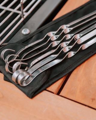 Набор шампуров плоских 610х10х1,5 нержавеющая сталь 6 шт.  Я ВЫБРАЛ в интернет гипермаркете «Планета Лета». Фото