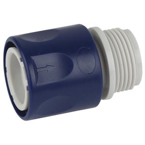 Соединитель (Коннектор) д/шл с внеш рез 19мм (3/4) пласт (1/50) Green Apple в интернет гипермаркете «Планета Лета». Фото