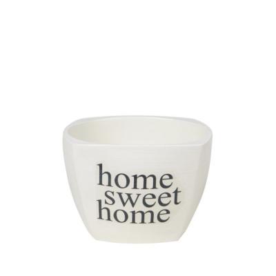 Кашпо Милый дом серый №2 D12 H8,5  Квадрат 0,7 л в интернет гипермаркете «Планета Лета». Фото