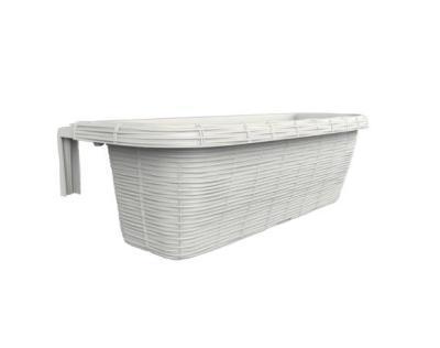 Балконный ящик Rondine Paglia с креплением на перила 60*20; h18,5 см кремовый (panna) 30312 в интернет гипермаркете «Планета Лета». Фото