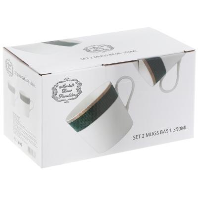 НАБОР ИЗ 2 КРУЖЕК 350МЛ BASIL в интернет гипермаркете «Планета Лета». Фото