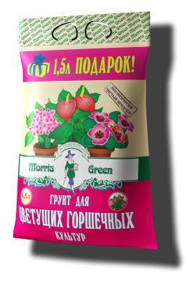 Грунт Morris Green для цветущих горшечных культур 6,5л в интернет гипермаркете «Планета Лета». Фото