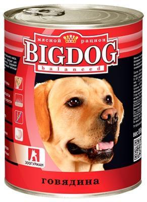 Влажный корм(консервы) д/собак Zoogurman, BIG DOG Говядина ж/б 850гр в интернет гипермаркете «Планета Лета». Фото