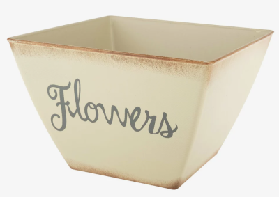 КАШПО "FLOWERS" (ПЛАСТИК), 18X18XH13 СМ в интернет гипермаркете «Планета Лета». Фото