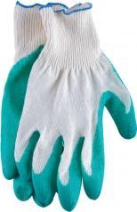 Перчатки х/б с одинарным латексн покр. STABI мужские в интернет гипермаркете «Планета Лета». Фото