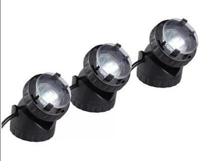Подсветка подводная/надводная PL1-3 LED комп-т (3шт). 12 V, 3х1,6 W, со светодиодами, 4 цв. фильтра в интернет гипермаркете «Планета Лета». Фото