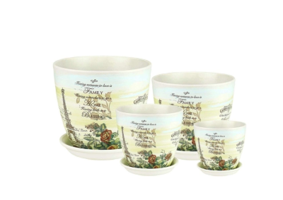 Горшок Декупаж бутон (34) d21, 5,4л в интернет гипермаркете «Планета Лета». Фото