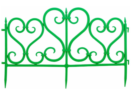 Ограждение "Ажурное", 3 метра, зеленый в интернет гипермаркете «Планета Лета». Фото