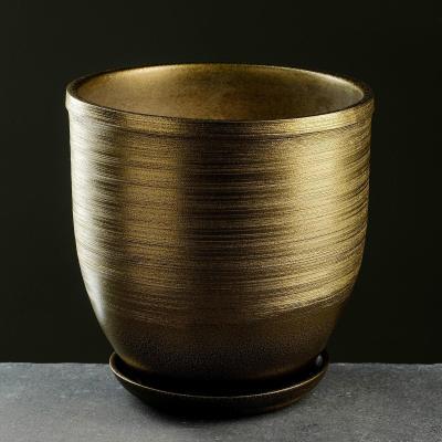 Горшок Золото d26. h23см, 8л 6912634 в интернет гипермаркете «Планета Лета». Фото
