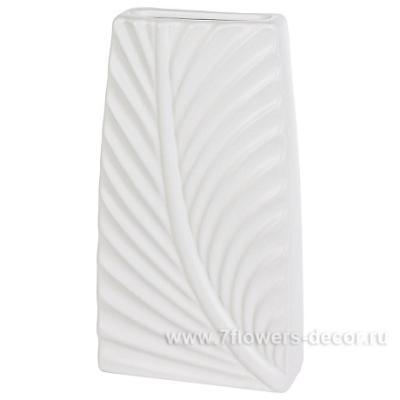 Ваза "Лист" (стекло), D14xH48 см в интернет гипермаркете «Планета Лета». Фото