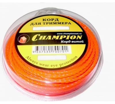 Леска CHAMPION Twisted Square 2,4*12 м (витой квадрат)   C7003 в интернет гипермаркете «Планета Лета». Фото