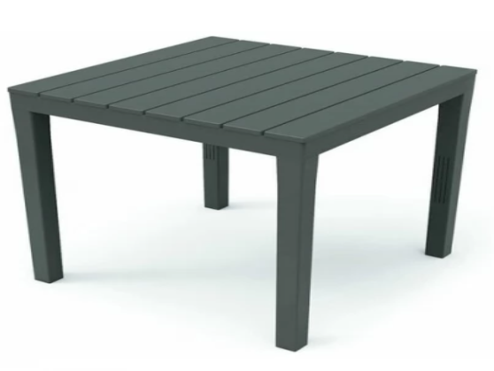 Стол квадратный пластик 80*80 см серый 042980800 в интернет гипермаркете «Планета Лета». Фото