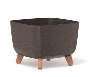 Кашпо на ножках GRACIA SQUARE ECO WOOD 29*29,h22см кофе (ECO coffee) в интернет гипермаркете «Планета Лета». Фото