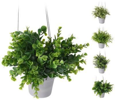 Растение искусственное в горшке Подвесное 25 см 317002380 в интернет гипермаркете «Планета Лета». Фото