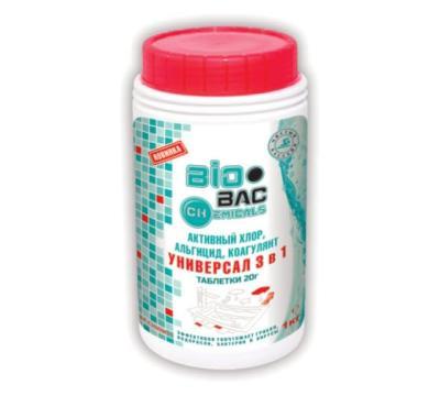 Таблетки 20 г универсал 3в1 (хлор, альгицид, коагулянт, 1т*1,5м3) 1 шт  BP-CH90MT1 BIOBAC в интернет гипермаркете «Планета Лета». Фото Таблетки 20 г универсал 3в1 (хлор, альгицид, коагулянт, 1т*1,5м3) 1 шт  BP-CH90MT1 в интернет гипермаркете «Планета Лета». Фото