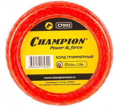 Леска CHAMPION Twisted Square 2,0*15 м (витой квадрат)   C7002 в интернет гипермаркете «Планета Лета». Фото