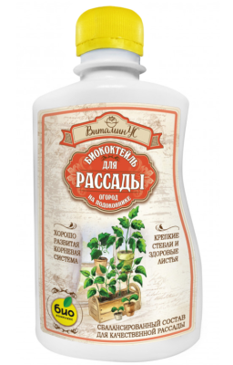 БИОкоктейль для рассады ТМ ВитаминУС 0,25л в интернет гипермаркете «Планета Лета». Фото