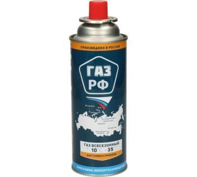 Баллон одноразовый туристический "Наш газ/ГАЗ РФ" (Газ 220 гр.) в интернет гипермаркете «Планета Лета». Фото