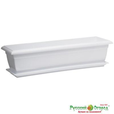 Балконный ящик с п/д 600мм белый в интернет гипермаркете «Планета Лета». Фото