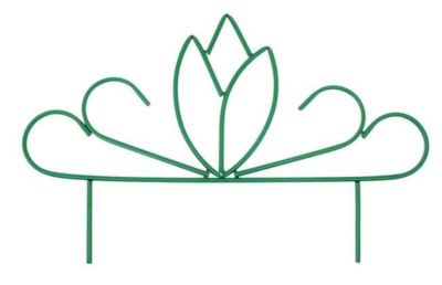 Ограждение 47 х 375 см 'Бутон' *5 шт металл зеленое в интернет гипермаркете «Планета Лета». Фото