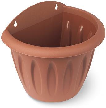 Кашпо Фелиция настенное, терракот, d24см., С122Т в интернет гипермаркете «Планета Лета». Фото