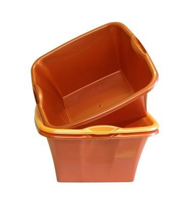 Таз Пчёлка 25л квадратный с мерностью П-67-1ТХ в интернет гипермаркете «Планета Лета». Фото