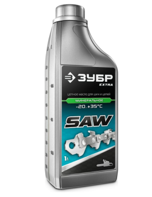 ЗУБР EXTRA цепное минеральное масло для бензо и электропил, 1 л в интернет гипермаркете «Планета Лета». Фото