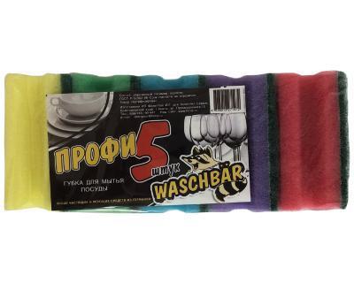Губка для посуды гх 045 "Профи-5" WB 5шт в интернет гипермаркете «Планета Лета». Фото