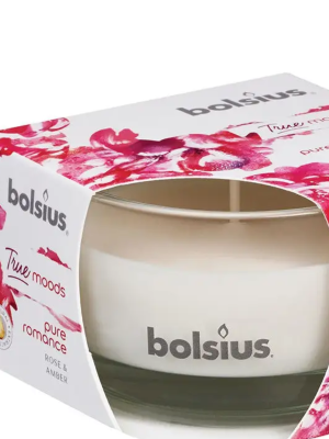 Свеча Болсус в стекле 50*80 аром Роза и янтарь в интернет гипермаркете «Планета Лета». Фото