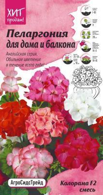 Пеларгония Колорама F2 смесь 5шт в интернет гипермаркете «Планета Лета». Фото