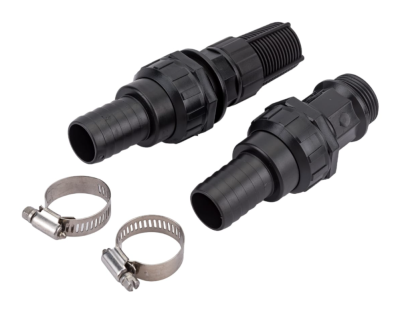 ЗУБР Набор для всасывающих шлангов: Обратный клапан с фильтром, адаптер, два хомута в интернет гипермаркете «Планета Лета». Фото