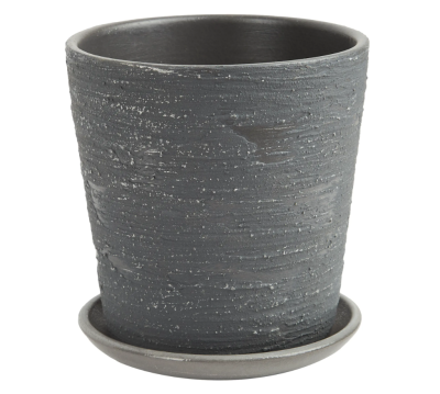 Горшок Лофт графит готика борт d18, h19см, 3,4л в интернет гипермаркете «Планета Лета». Фото