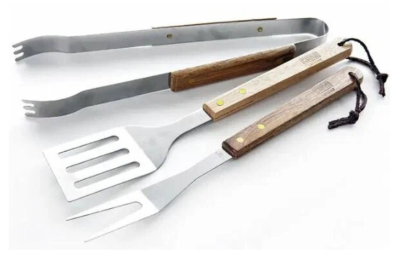 Набор для барбекю из трех предметов в блистере(вилка, лопатка, щипцы) "Я ВЫБРАЛ" в интернет гипермаркете «Планета Лета». Фото