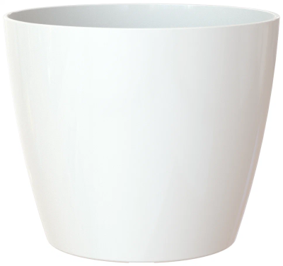 Кашпо Артевази San Remo D36 H33,5 см белое глянцевое комплект Все-в-одном с колесами 818215 в интернет гипермаркете «Планета Лета». Фото