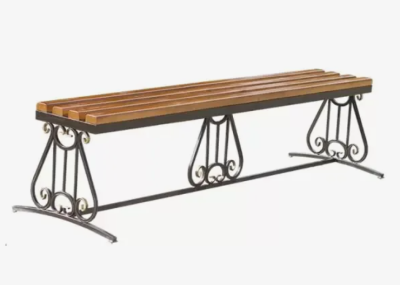 Скамья  "Лира" 2м (без спинки) в интернет гипермаркете «Планета Лета». Фото