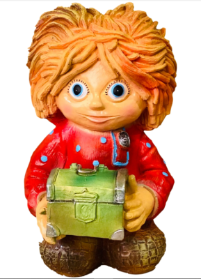 Фигура Домовой с сундуком Н-39см F040 в интернет гипермаркете «Планета Лета». Фото