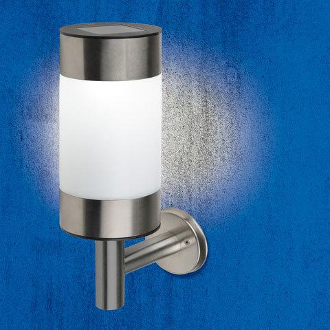 Cветильник настенный на солнечной батарее. 1 светодиод. Теплый белый свет. 1*АА Ni-Mh аккумулятор в/ в интернет гипермаркете «Планета Лета». Фото